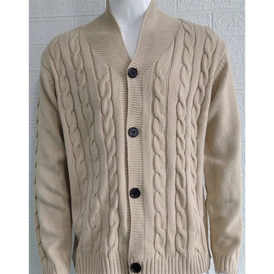 Cardigan chaud homme – Vêtement confortable en laine pour hiver