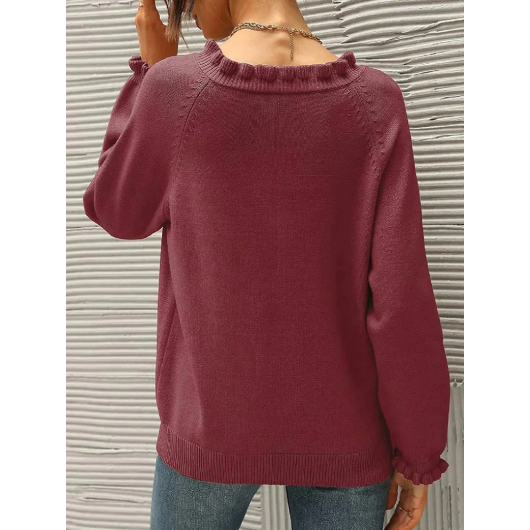 Pull chaud femme – Pull douillet en laine pour hiver élégant