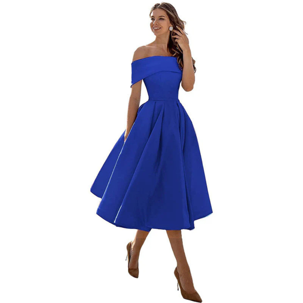 Robe de soirée femme – Robe midi chic élégante pour cérémonie et événements