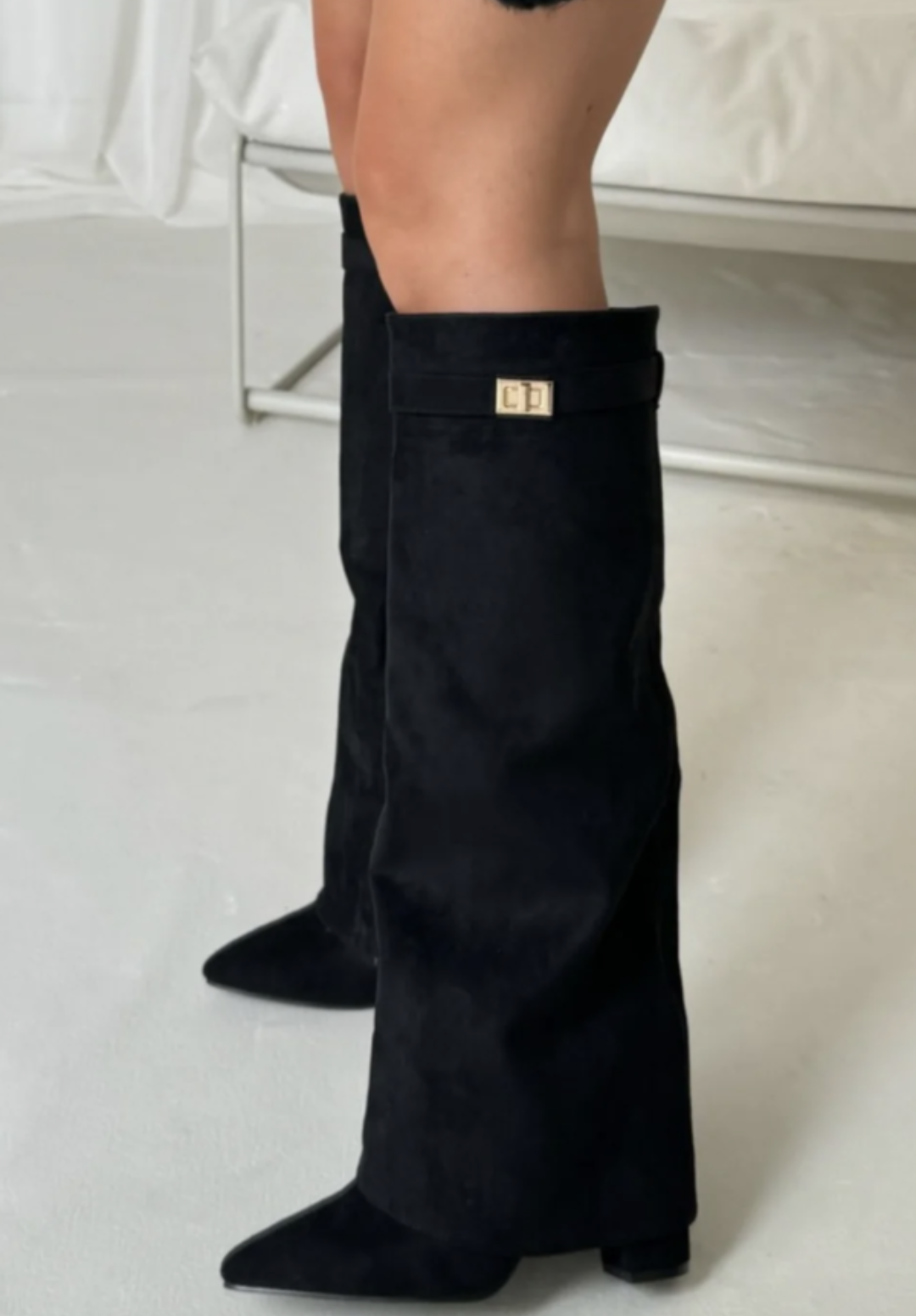 Bottes tendance femme – Bottes confortables en cuir pour automne hiver