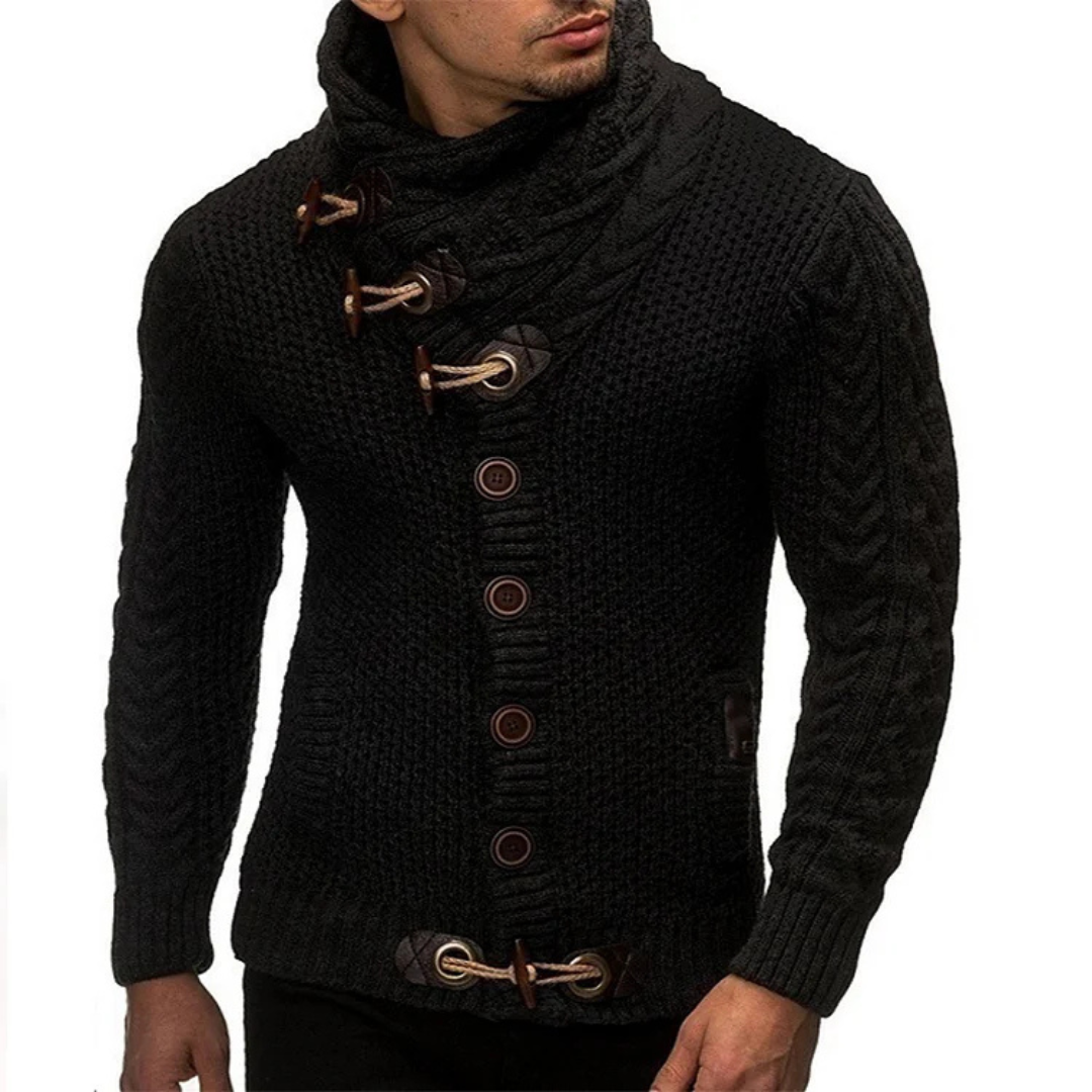 Cardigan chaud homme – Pull confortable en laine pour hiver