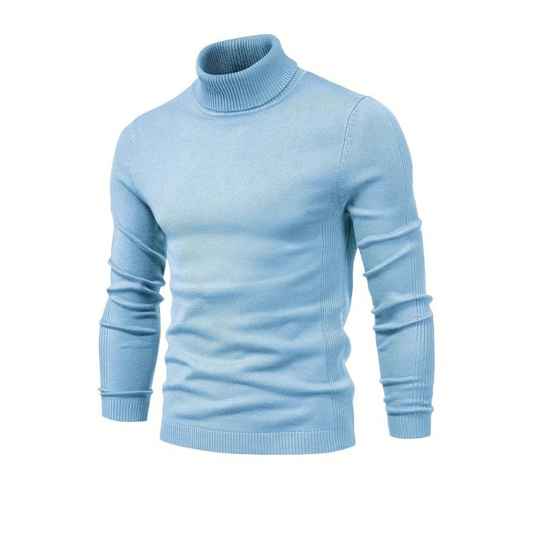 Pull col roulé homme – Pull chaud en laine pour hiver élégant