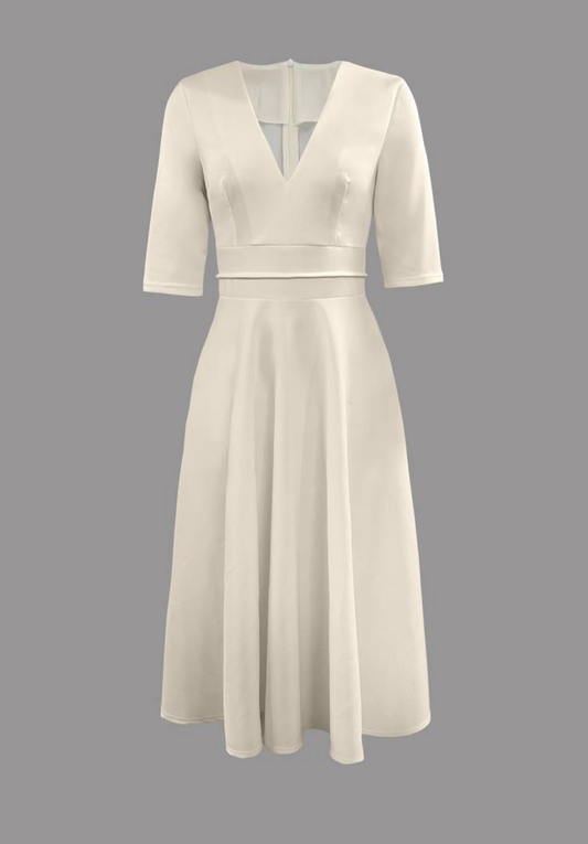 Robe de soirée chic femme – Robe midi élégante et fluide pour occasions spéciales