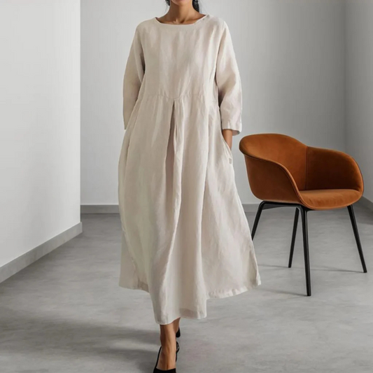 Robe d'été femme – Robe maxi simple et fluide pour vacances