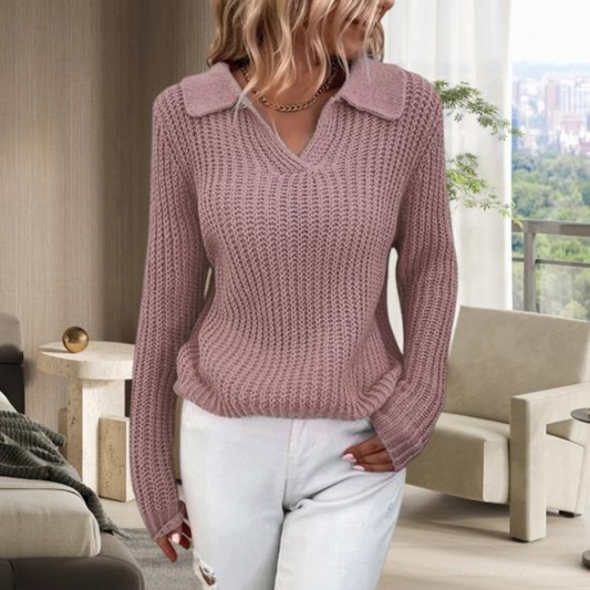 Pull chaud femme – Pull douillet en laine pour hiver élégant