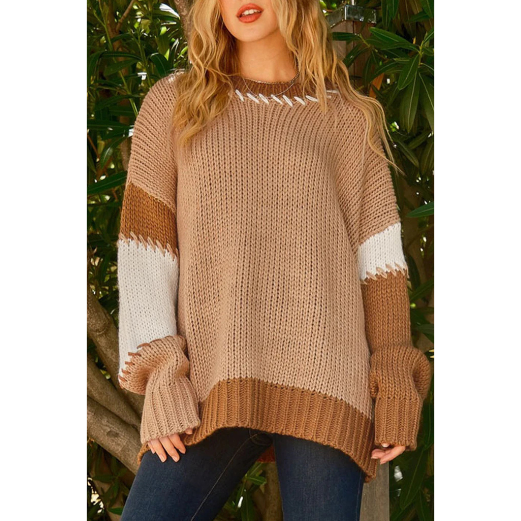 Pull chaud femme – Pull douillet en laine pour hiver élégant