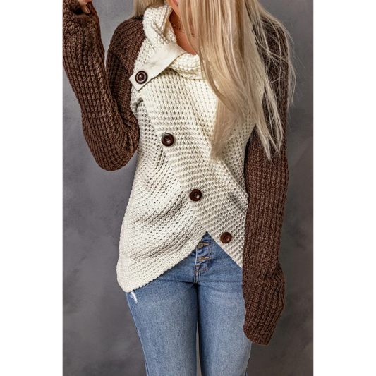 Pull chaud femme – Pull douillet en laine pour hiver élégant