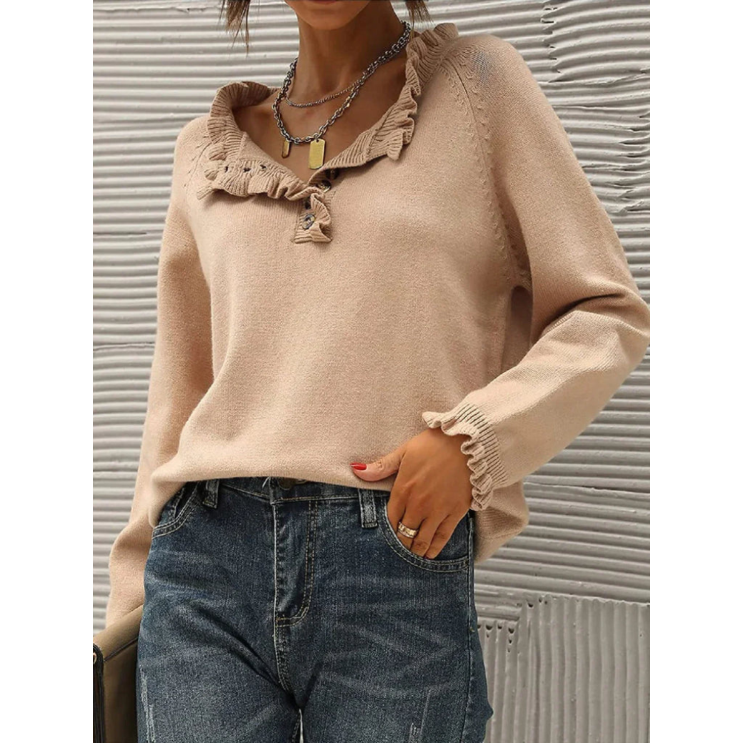 Pull chaud femme – Pull douillet en laine pour hiver élégant