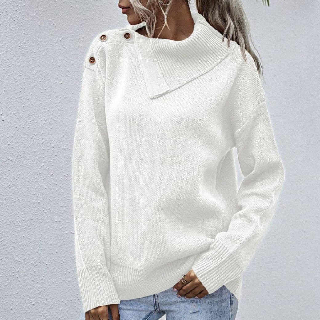 Pull chaud femme – Pull douillet en laine pour hiver élégant