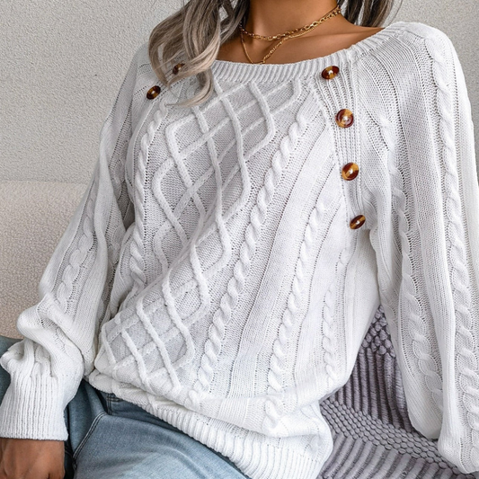 Pull chaud femme – Pull douillet en laine pour hiver élégant