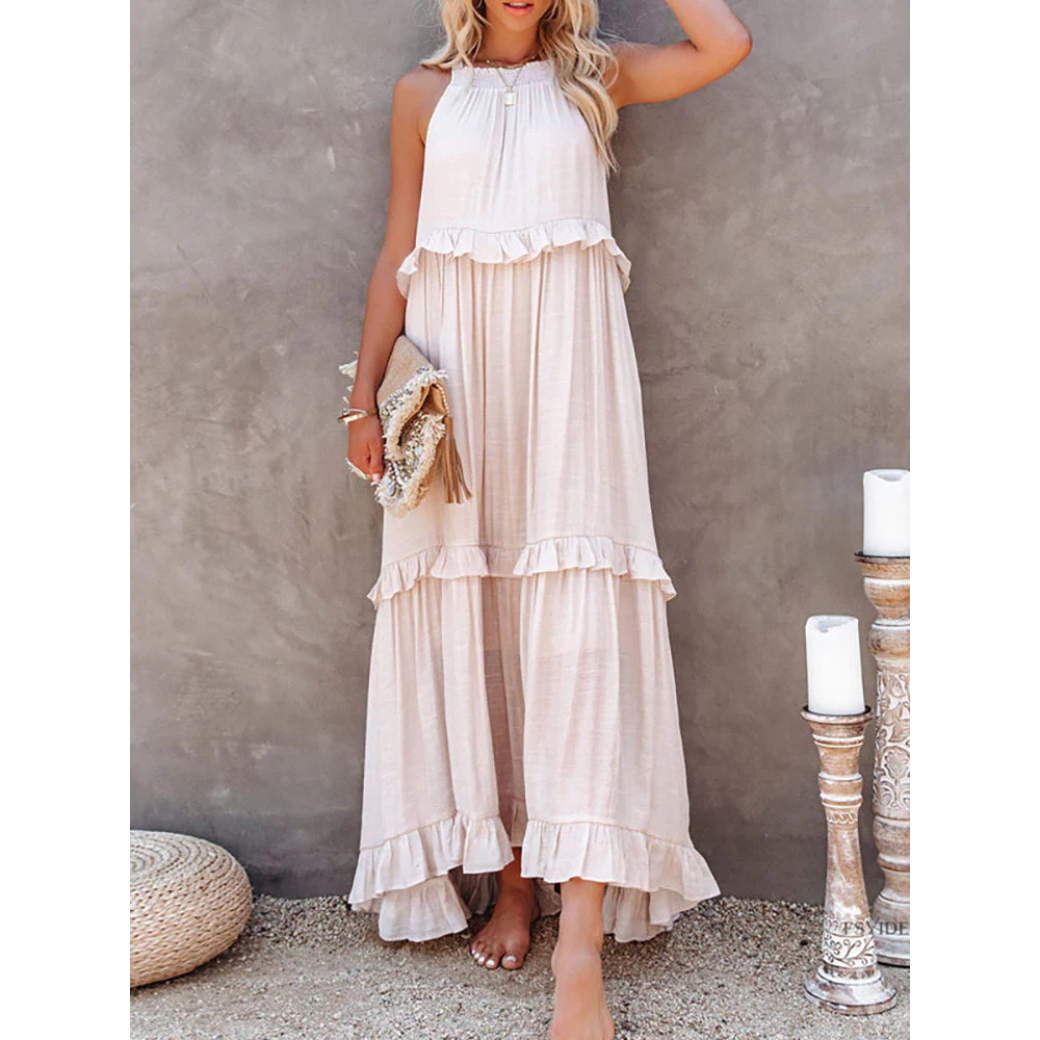 Robe d'été chic femme – Maxi fluide élégante pour occasions spéciales