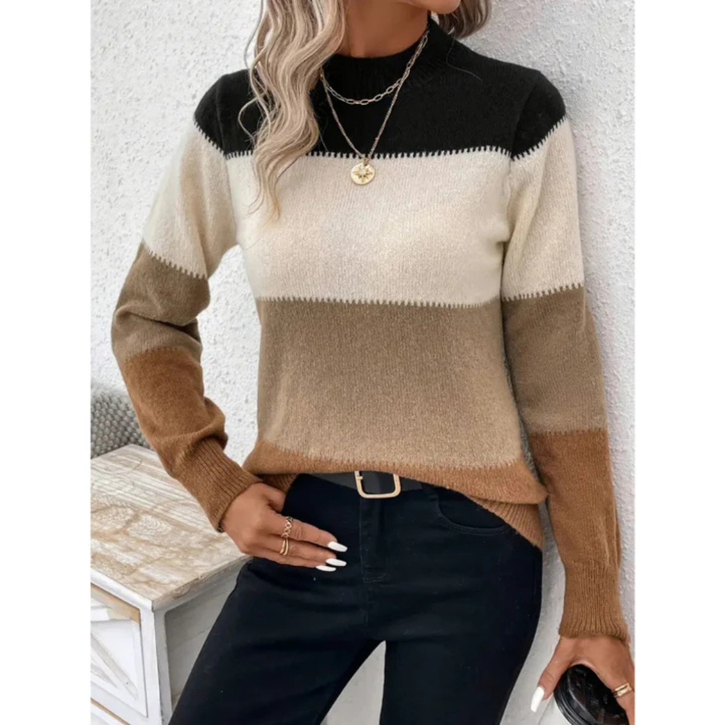 Pull chaud femme – Pull douillet en laine pour hiver élégant