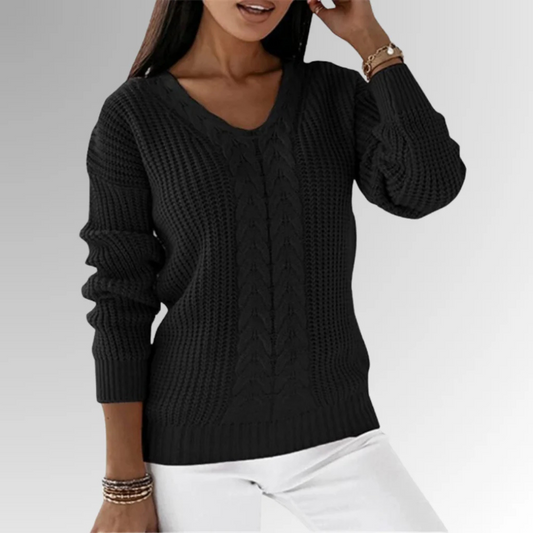 Pull chaud femme – Pull douillet en laine pour hiver élégant