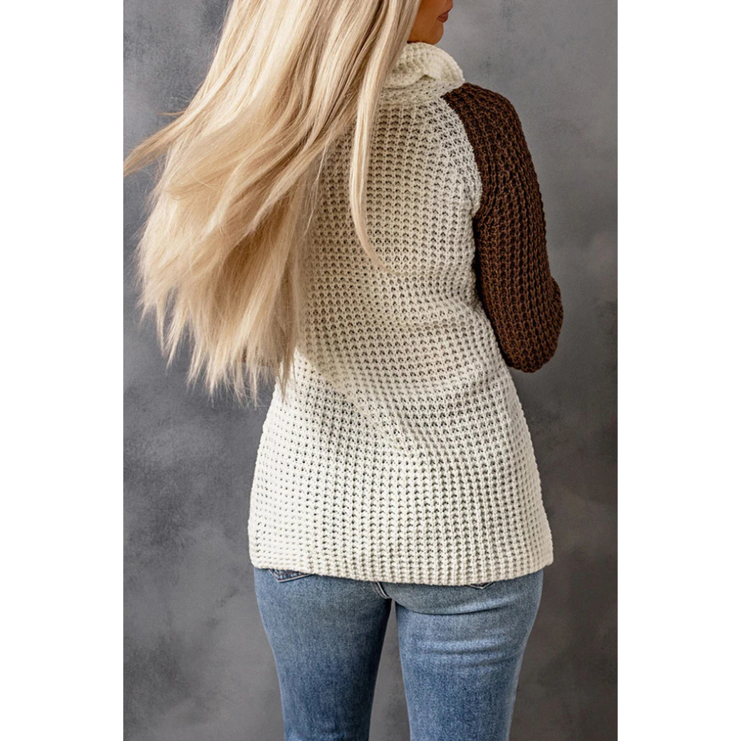 Pull chaud femme – Pull douillet en laine pour hiver élégant