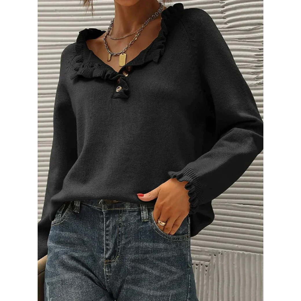 Pull chaud femme – Pull douillet en laine pour hiver élégant