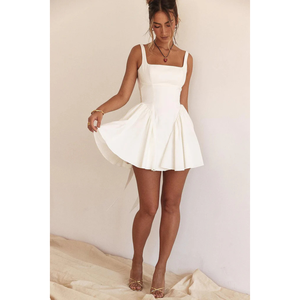 Robe d'été chic femme – Mini robe fluide élégante pour sorties