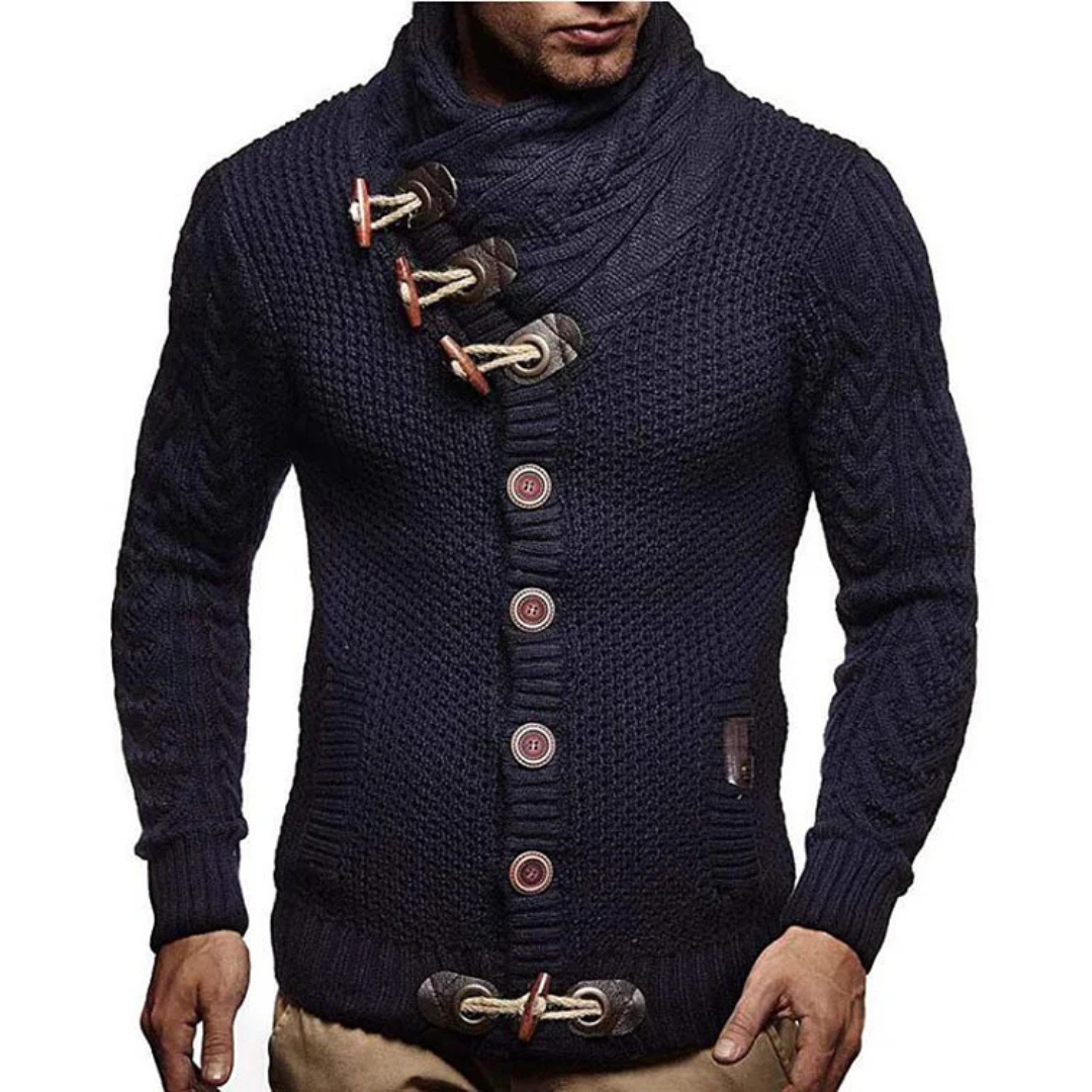 Cardigan chaud homme – Pull confortable en laine pour hiver