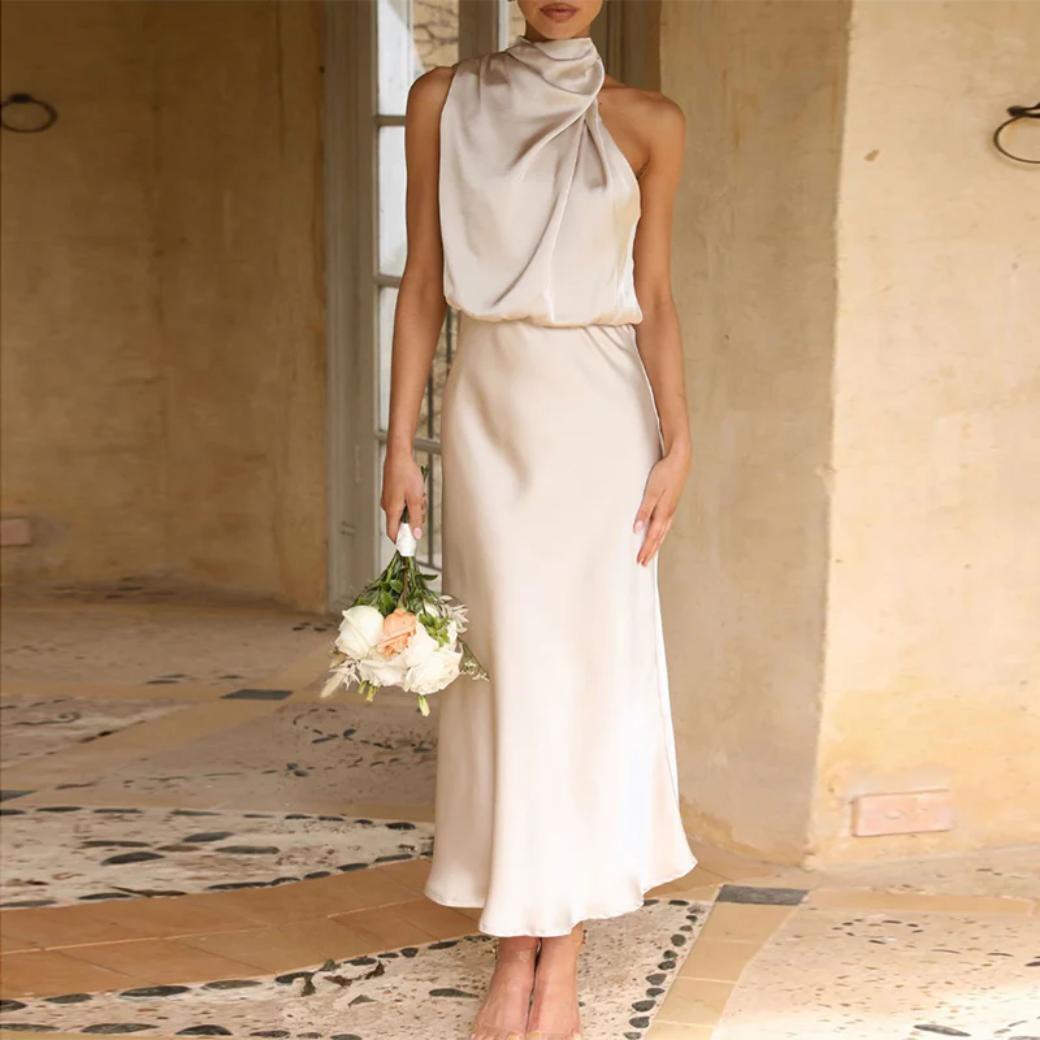 Robe de cérémonie mariage femme – Robe maxi chic et élégante pour invitée