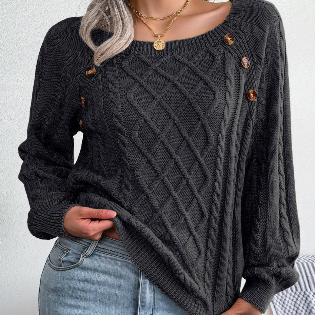 Pull chaud femme – Pull douillet en laine pour hiver élégant