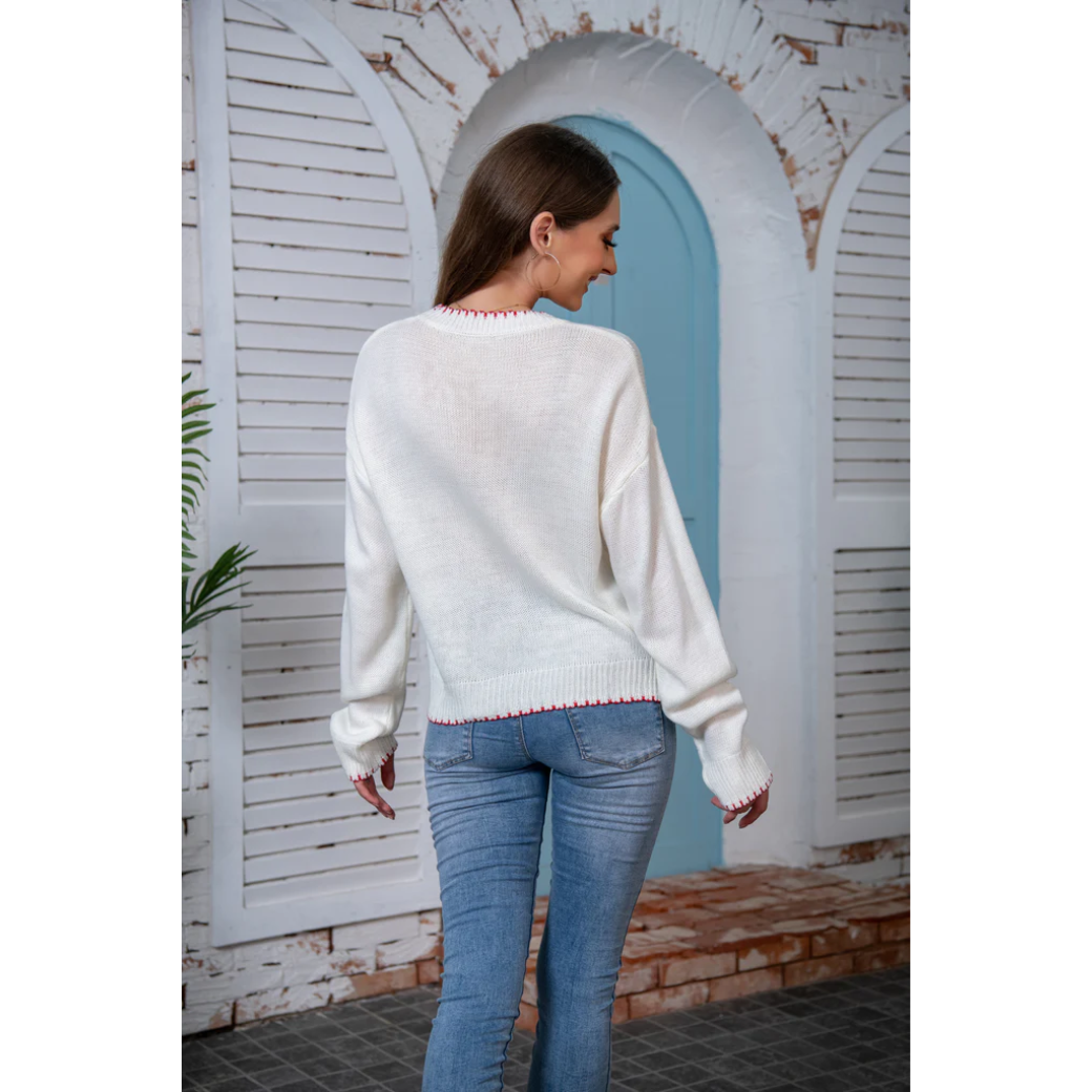 Pull chaud femme – Pull douillet en laine pour hiver