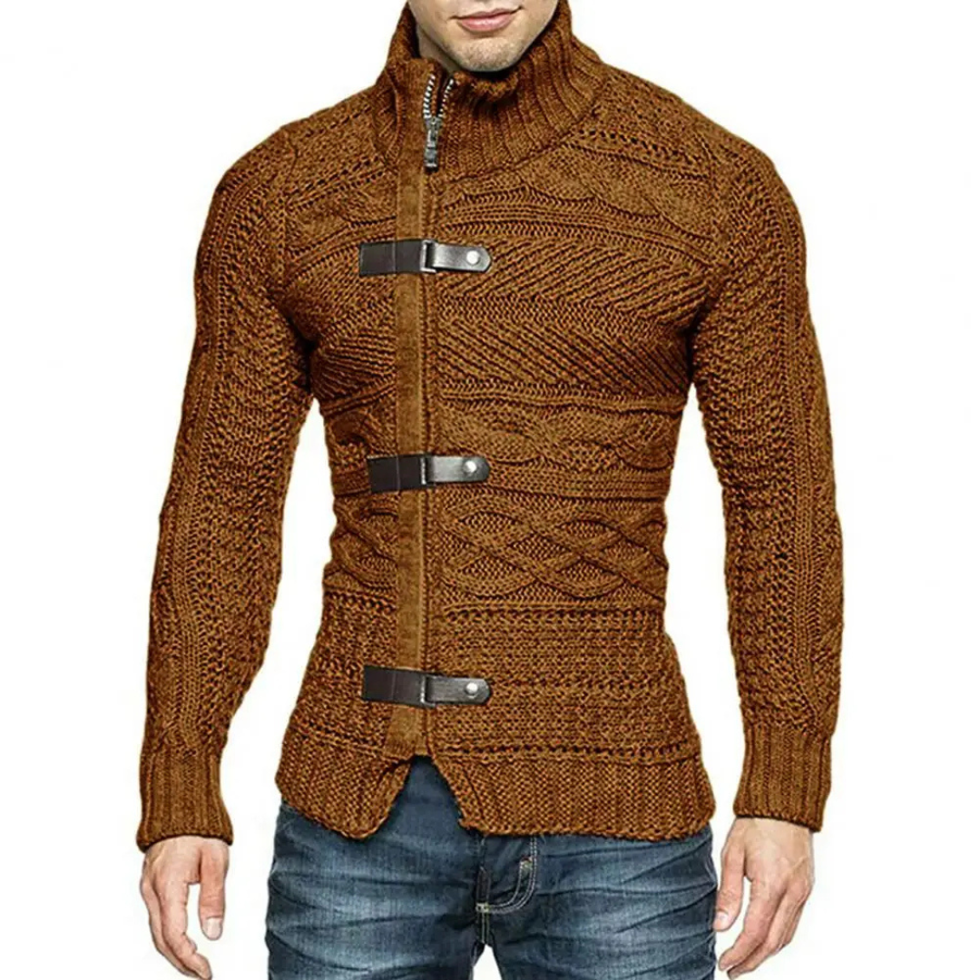 Cardigan homme chaud – Pull confortable en laine pour hiver