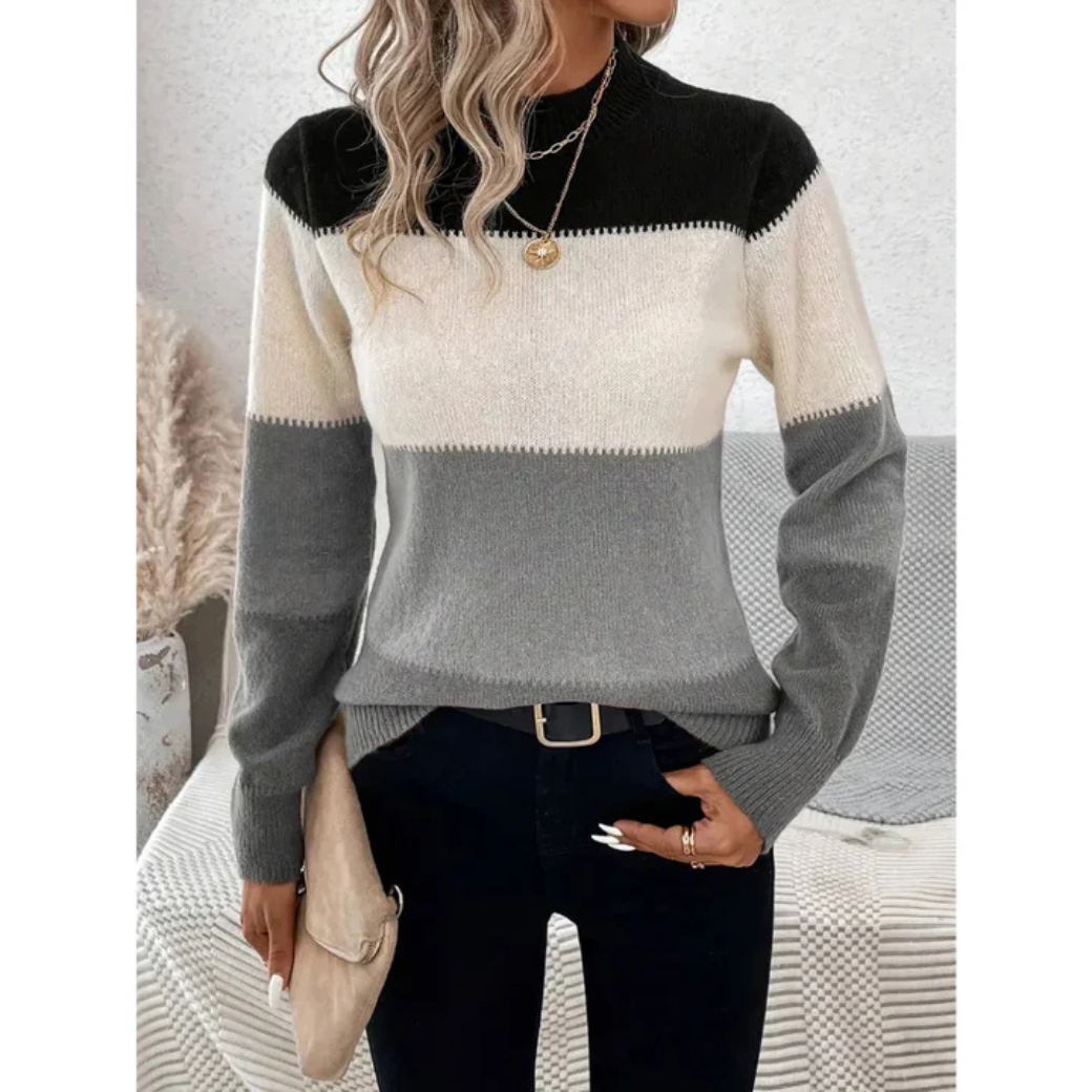 Pull chaud femme – Pull douillet en laine pour hiver élégant