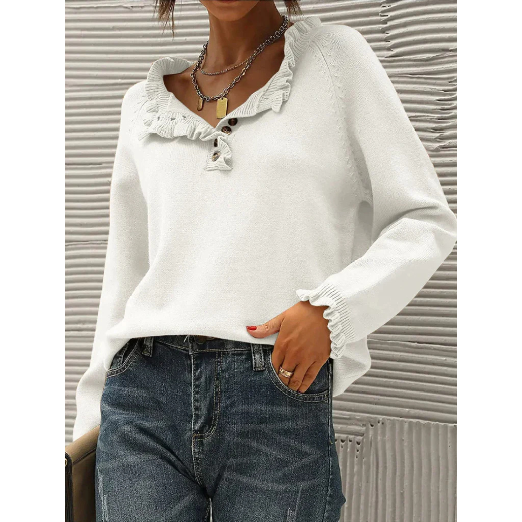 Pull chaud femme – Pull douillet en laine pour hiver élégant