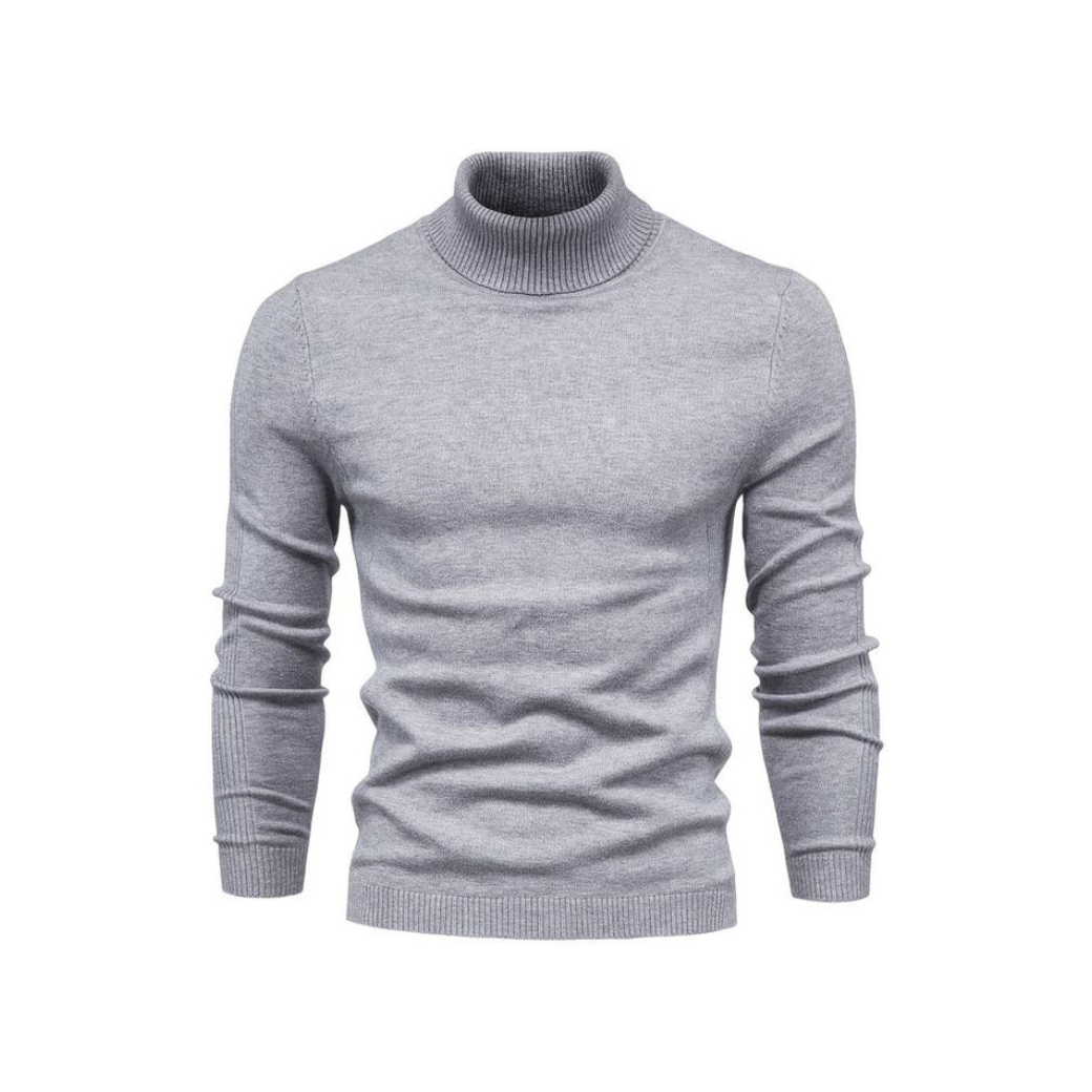 Pull col roulé homme – Pull chaud en laine pour hiver élégant