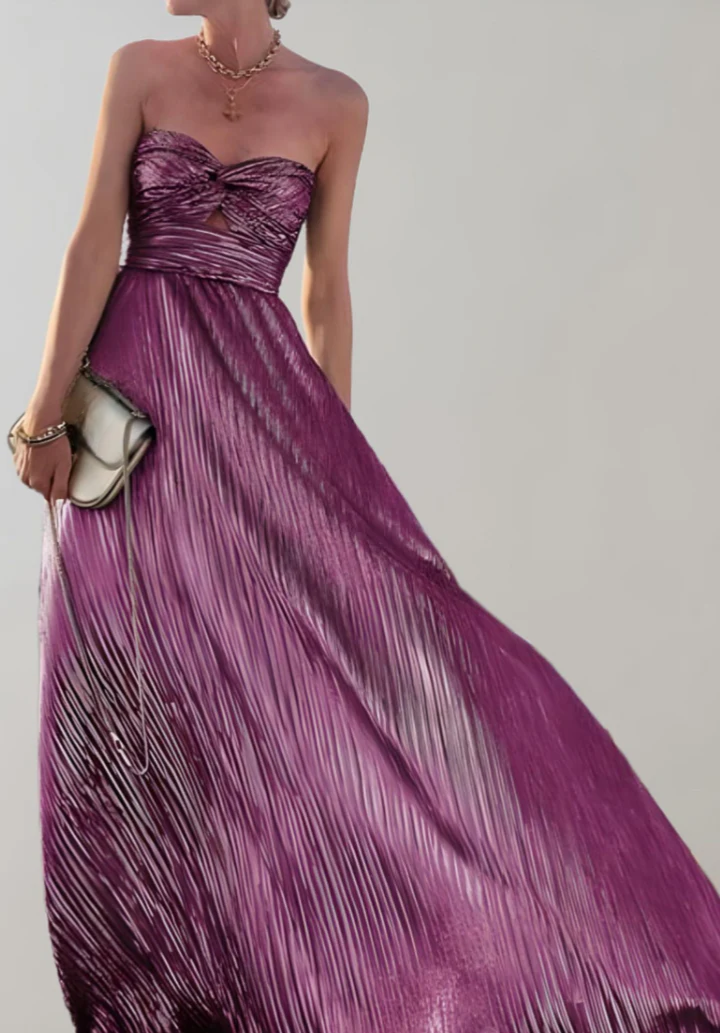 Robe de soirée femme – Robe maxi à paillettes élégante pour soirée chic