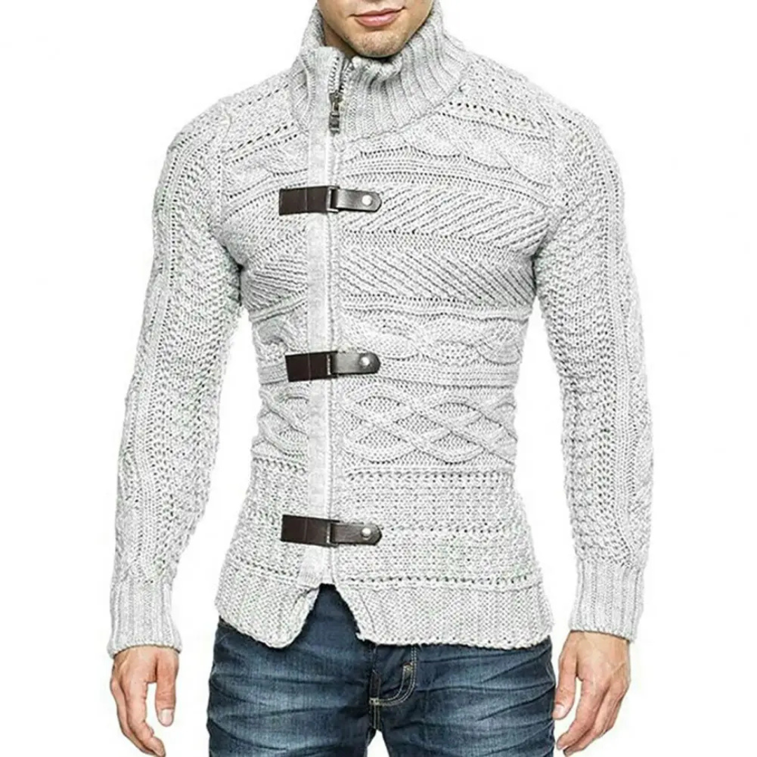 Cardigan homme chaud – Pull confortable en laine pour hiver