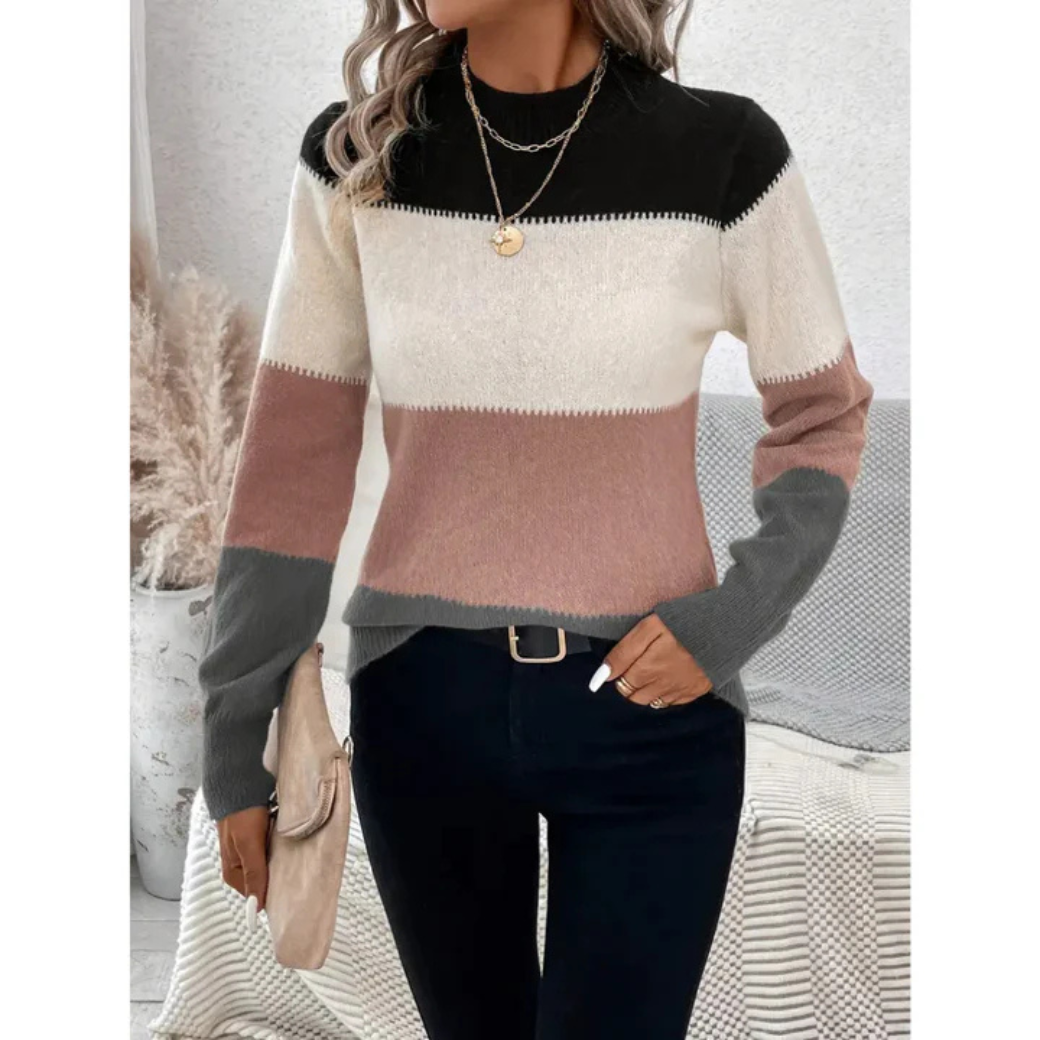 Pull chaud femme – Pull douillet en laine pour hiver élégant