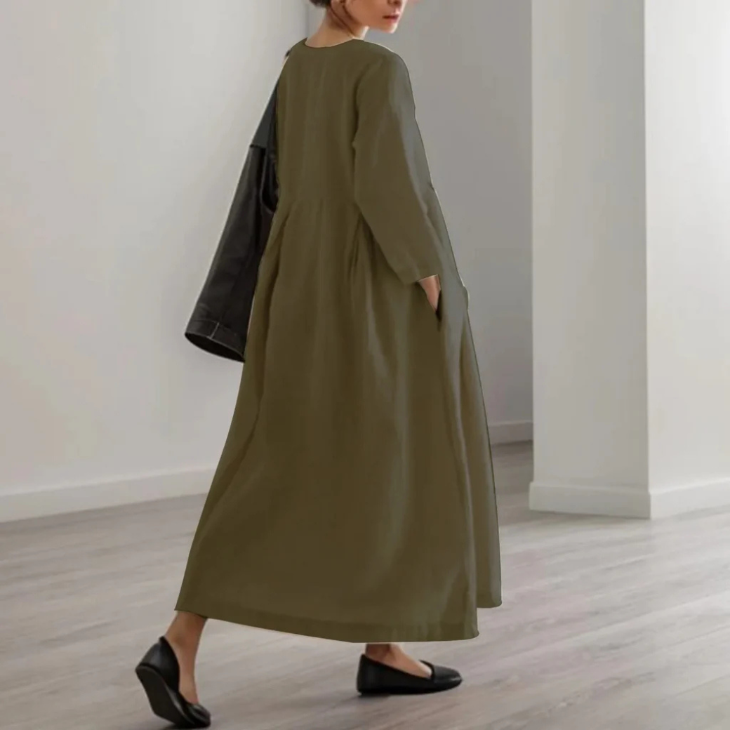 Robe d'été femme – Robe maxi simple et fluide pour vacances