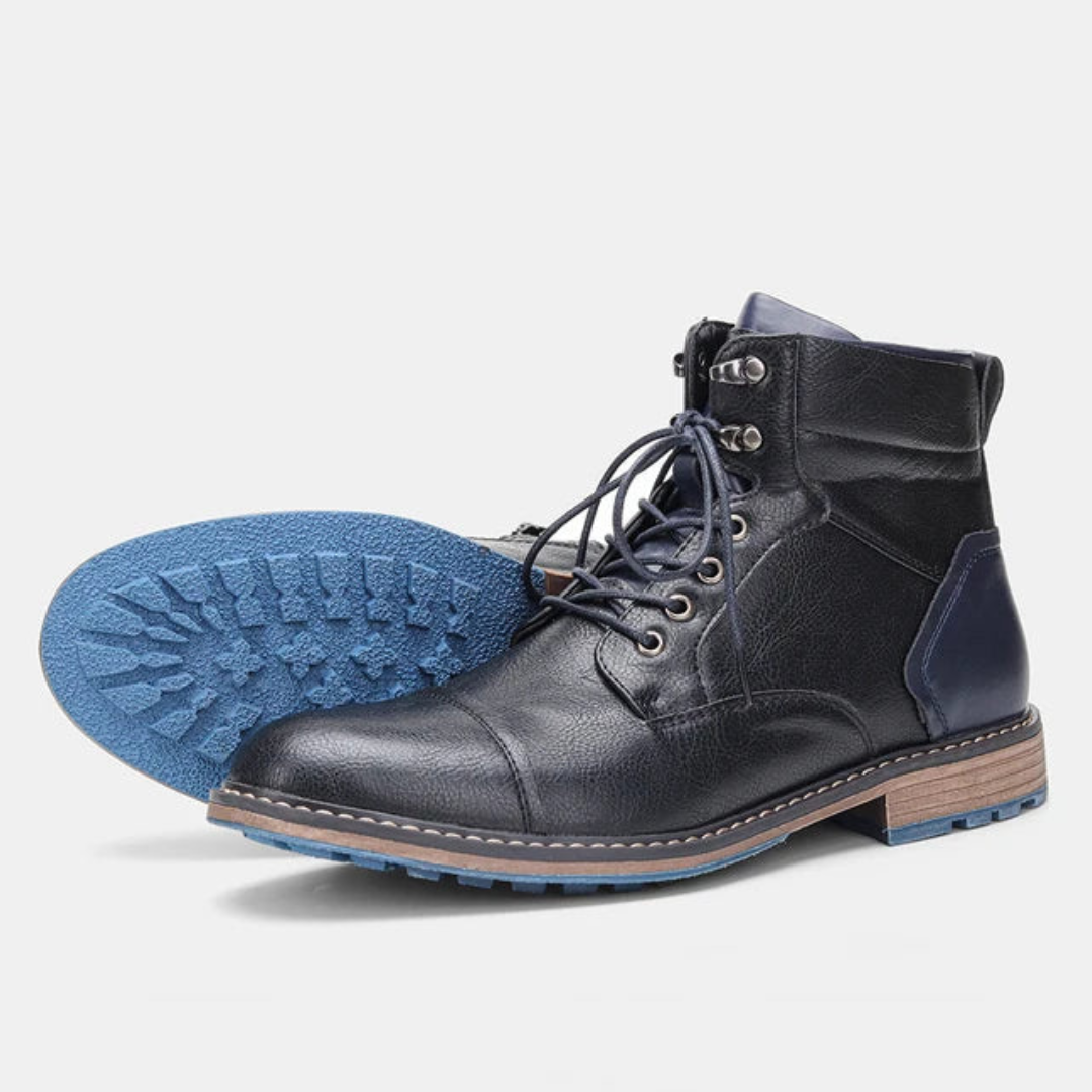 Bottes tendance homme – Chaussures confortables en cuir pour style décontracté