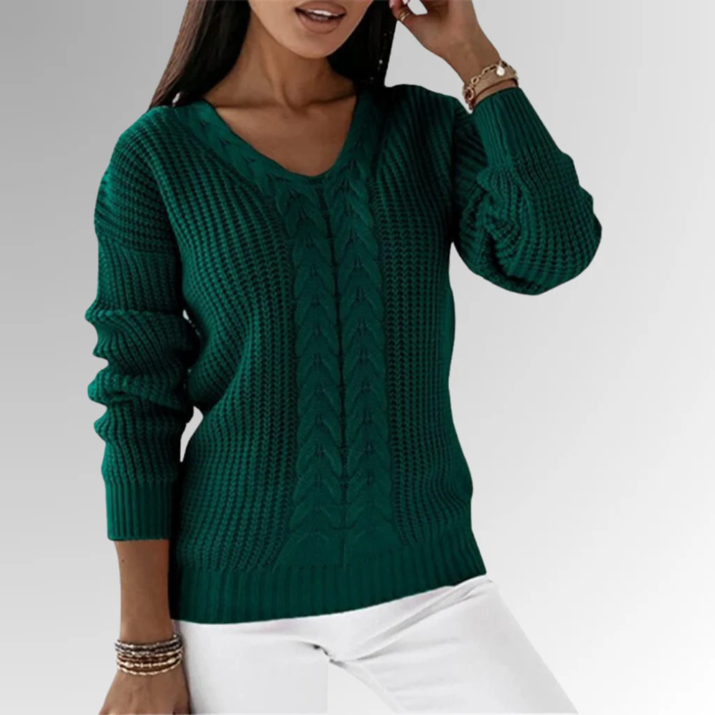 Pull chaud femme – Pull douillet en laine pour hiver élégant