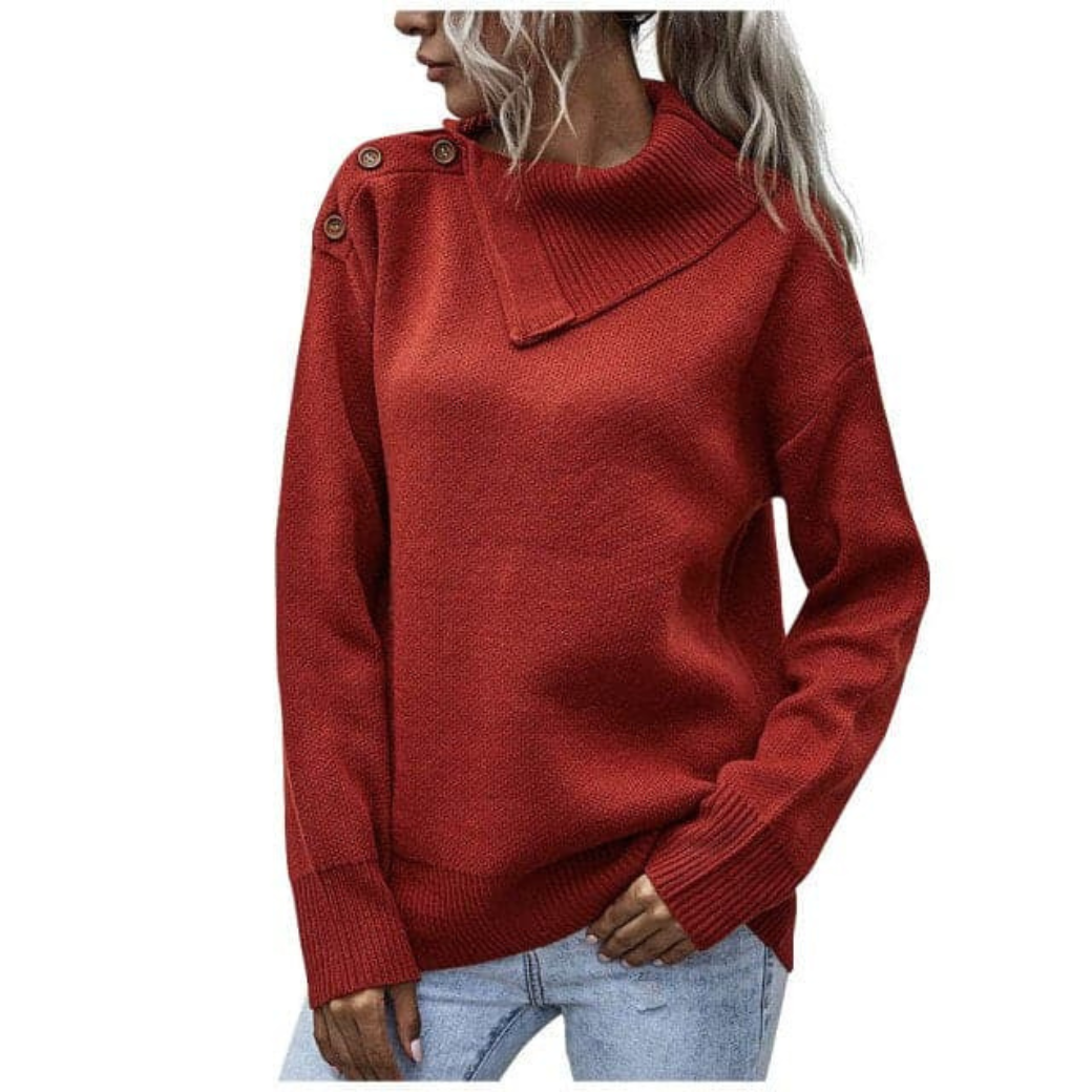 Pull chaud femme – Pull douillet en laine pour hiver élégant