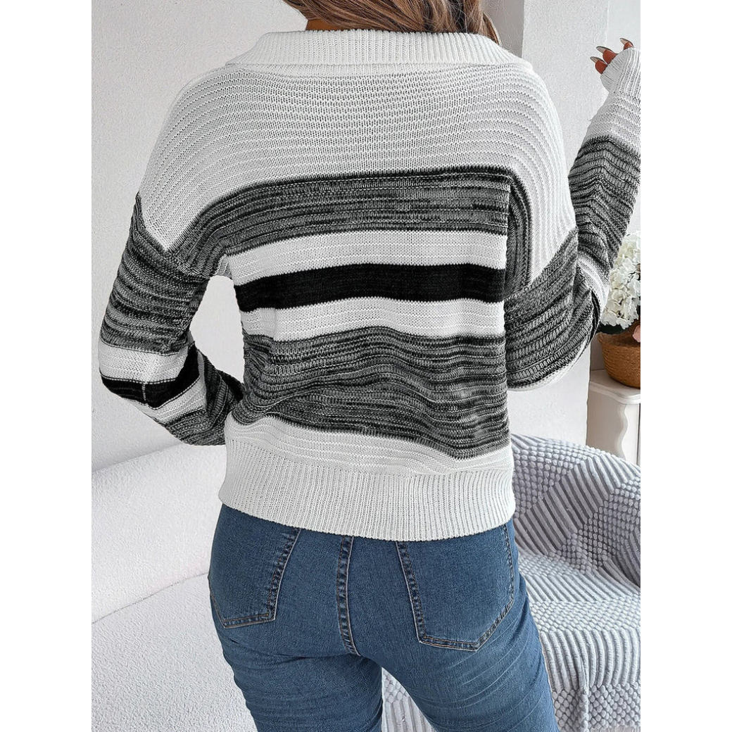 Pull chaud femme – Pull à manches longues élégant et confortable