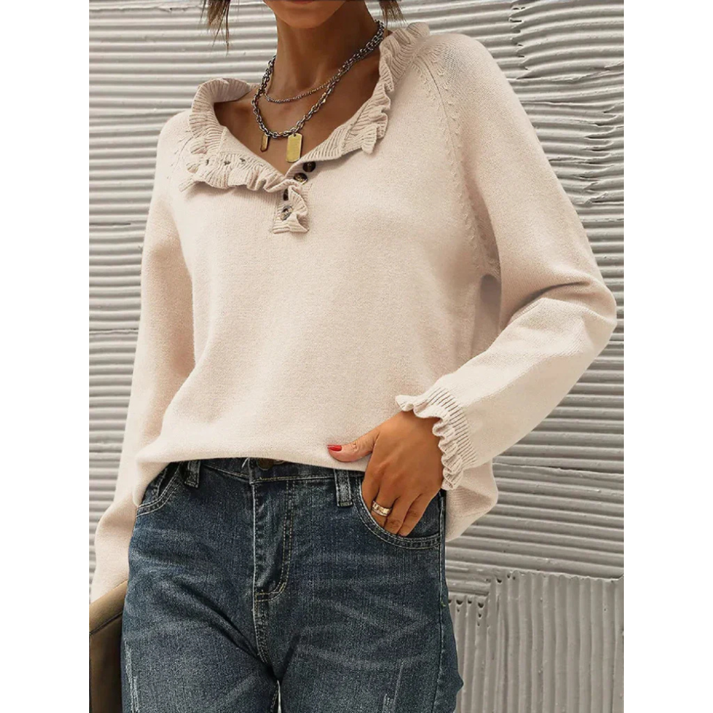 Pull chaud femme – Pull douillet en laine pour hiver élégant