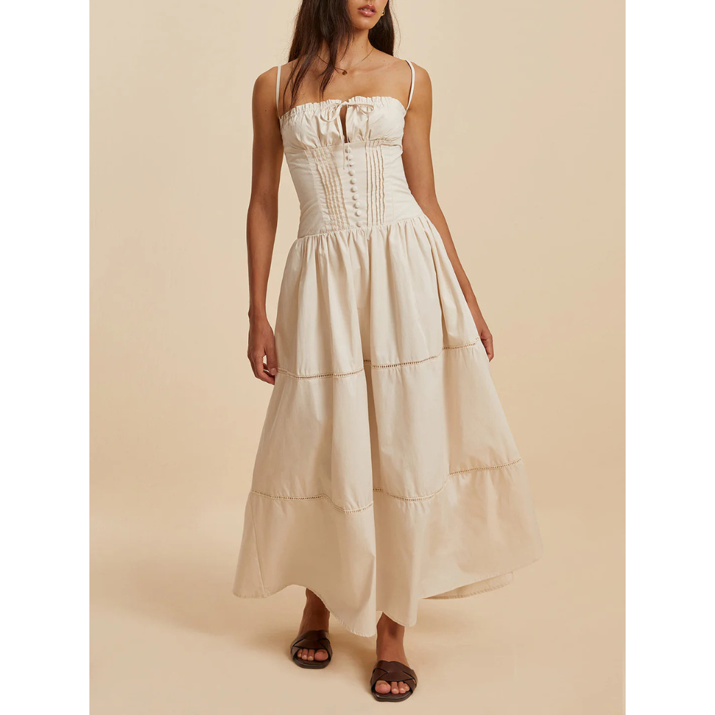 Robe d'été chic femme – Maxi fluide élégante pour occasions spéciales