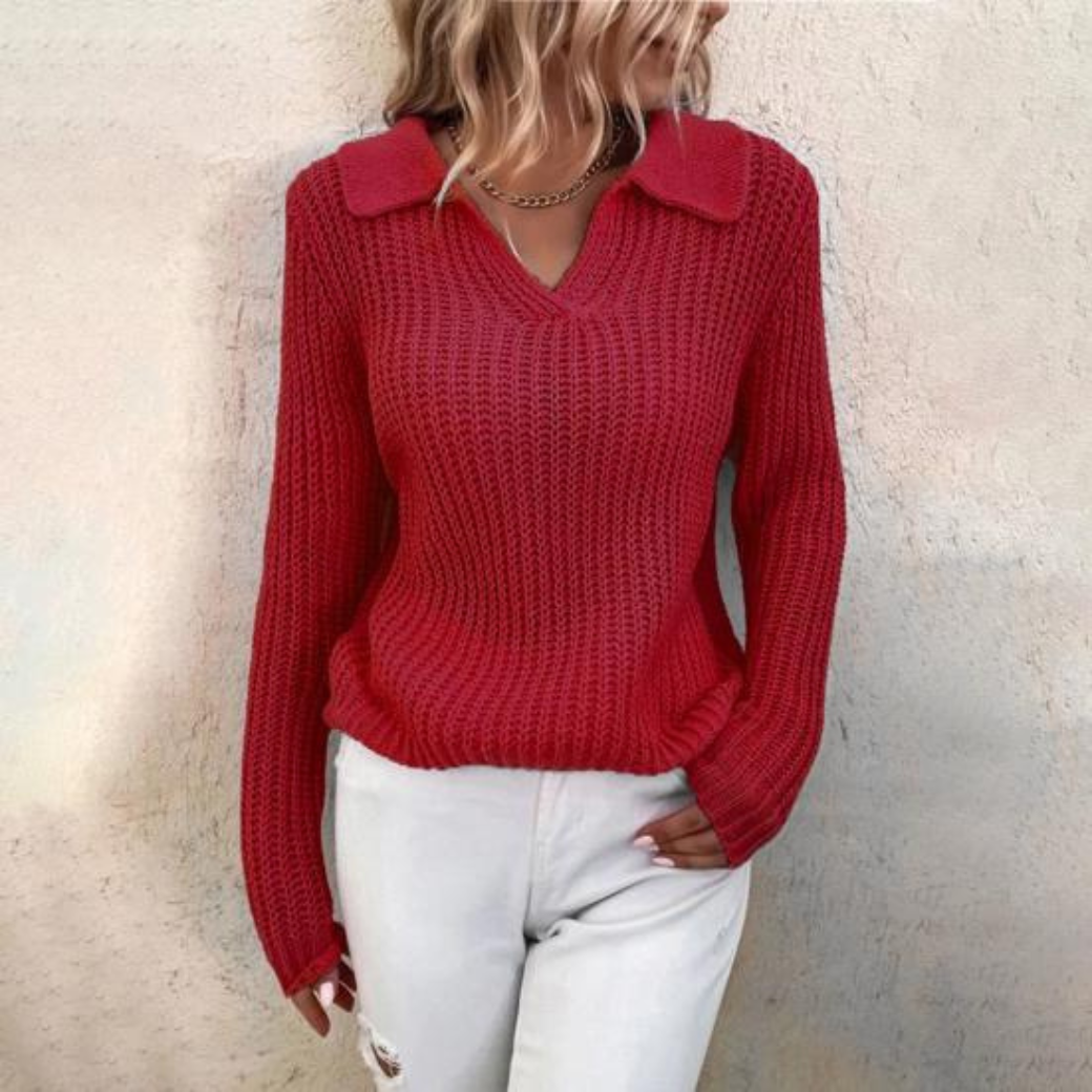 Pull chaud femme – Pull douillet en laine pour hiver élégant