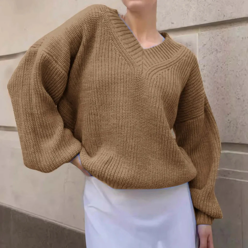 Pull chaud femme – Pull douillet en laine pour hiver élégant