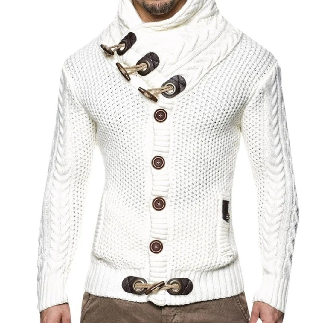 Cardigan chaud homme – Pull confortable en laine pour hiver