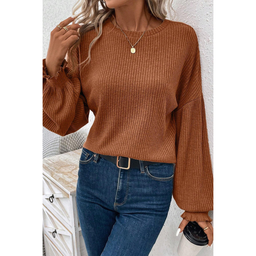 Pull chaud femme – Pull douillet en laine confortable pour hiver