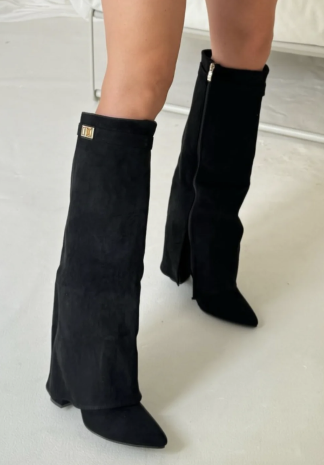 Bottes tendance femme – Bottes confortables en cuir pour automne hiver