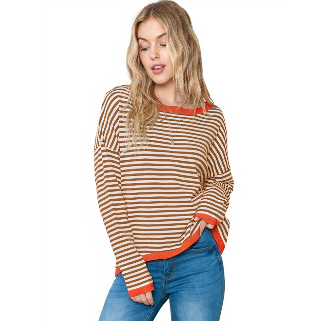 Pull chaud femme – Pull douillet en laine pour hiver élégant