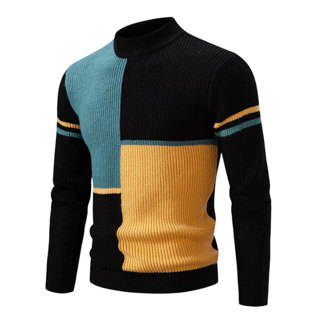 Pull col roulé homme – Pull chaud en laine confortable et élégant