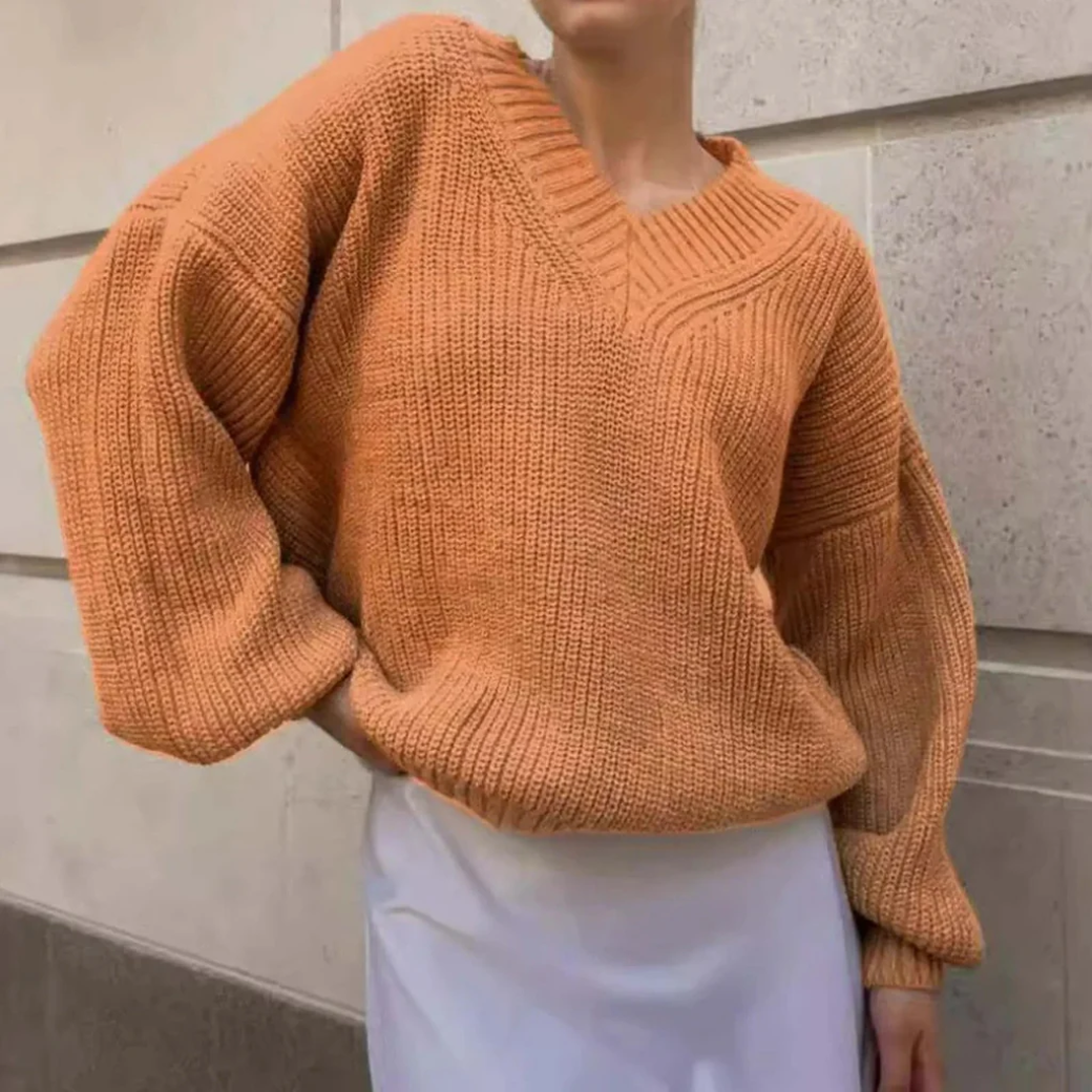 Pull chaud femme – Pull douillet en laine pour hiver élégant