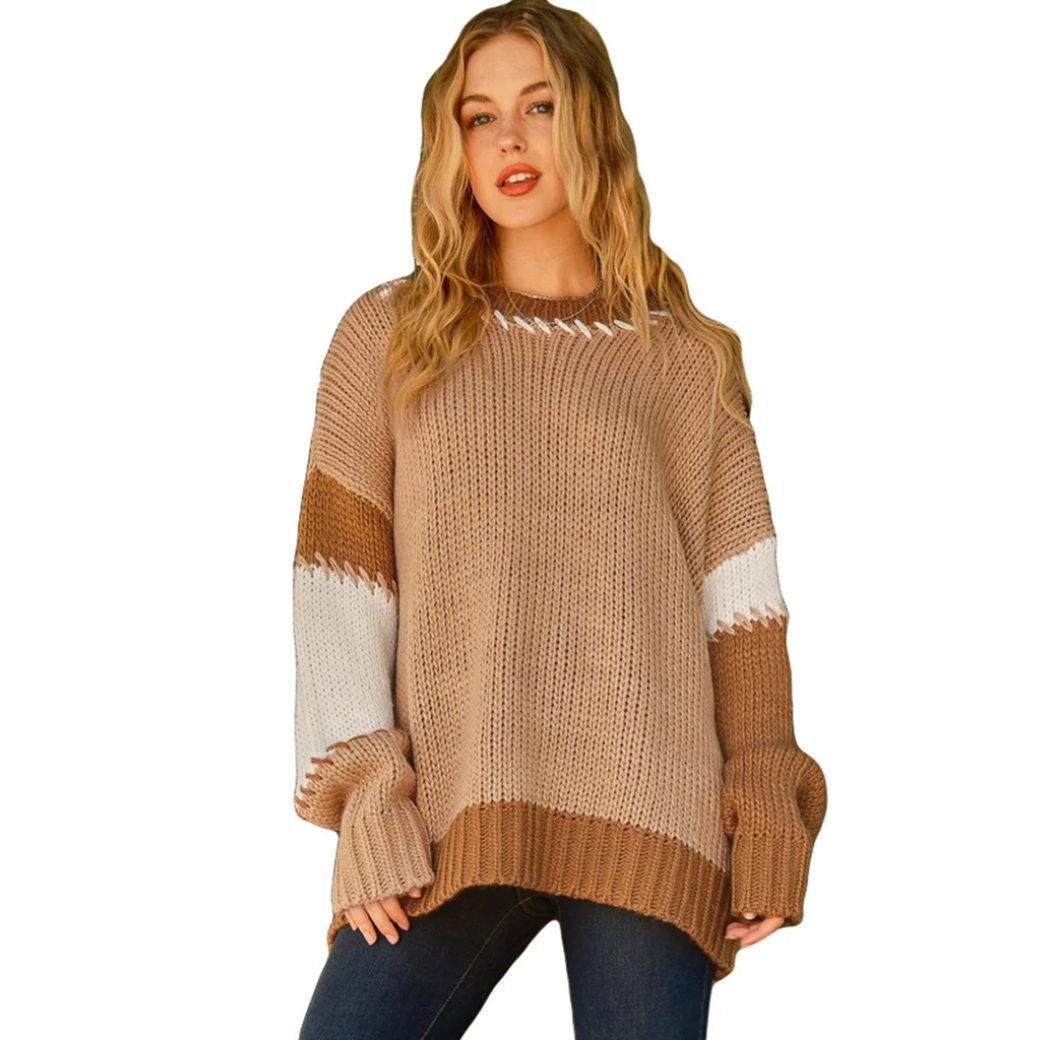 Pull chaud femme – Pull douillet en laine pour hiver élégant