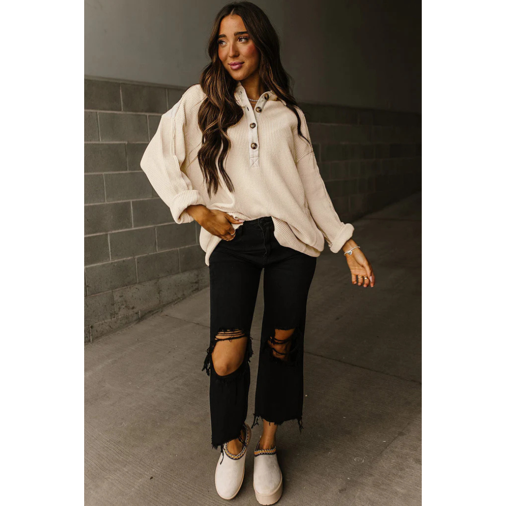 Pull chaud femme – Pull douillet en laine pour hiver élégant