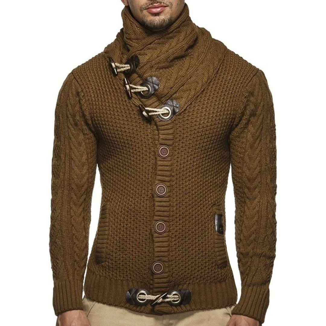 Cardigan chaud homme – Pull confortable en laine pour hiver