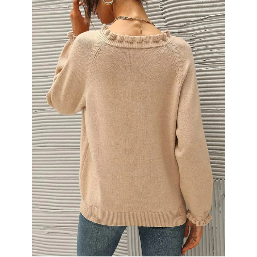 Pull chaud femme – Pull douillet en laine pour hiver élégant